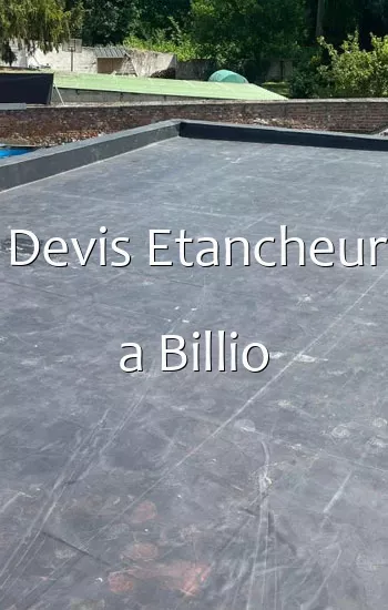 Devis Etancheur a Billio