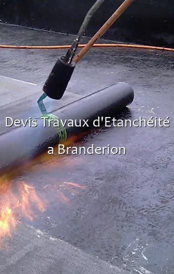 Devis Travaux d'Etanchéité a Branderion