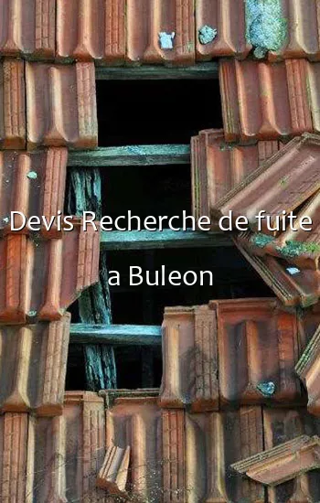 Devis Recherche de fuite a Buleon