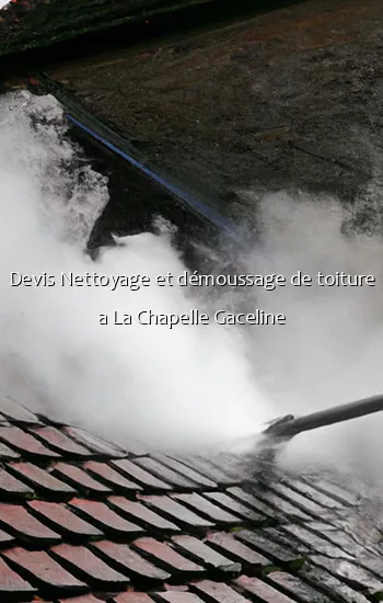 Devis Nettoyage et démoussage de toiture a La Chapelle Gaceline