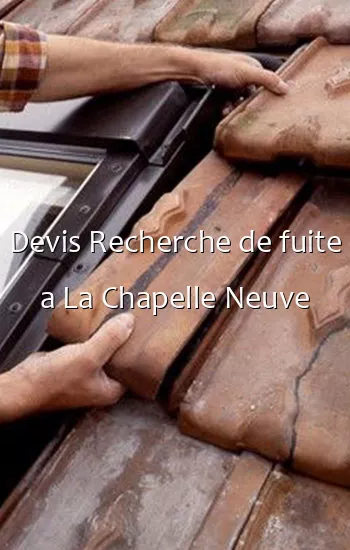 Devis Recherche de fuite a La Chapelle Neuve