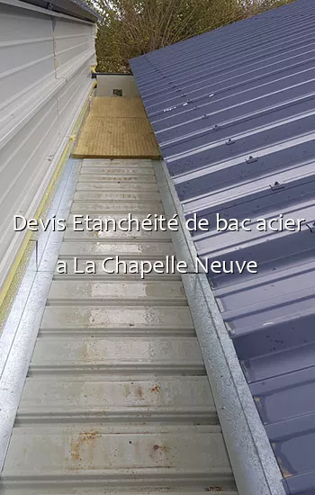 Devis Etanchéité de bac acier a La Chapelle Neuve