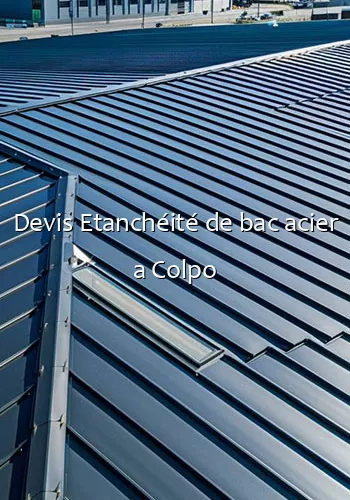 Devis Etanchéité de bac acier a Colpo