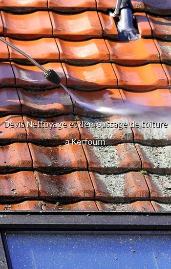 Devis Nettoyage et démoussage de toiture a Kerfourn