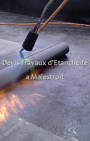 Devis Travaux d'Etanchéité a Malestroit