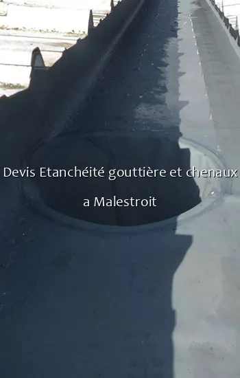 Devis Etanchéité gouttière et chenaux a Malestroit