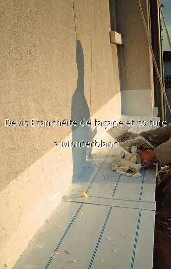 Devis Etanchéite de façade et toiture a Monterblanc