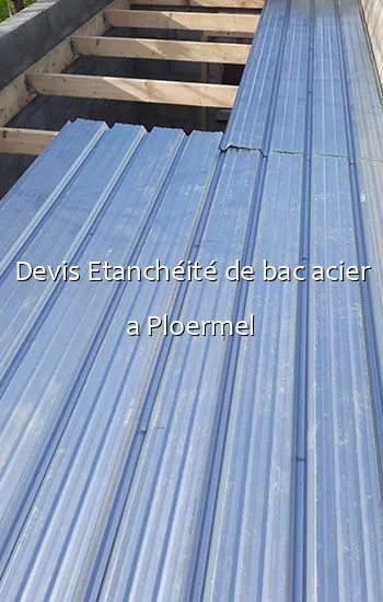 Devis Etanchéité de bac acier a Ploermel
