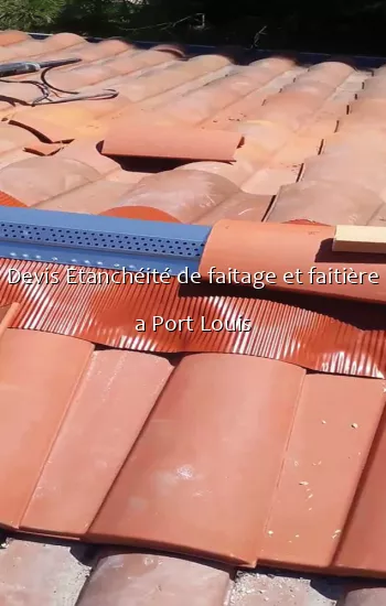 Devis Etanchéité de faitage et faitière a Port Louis