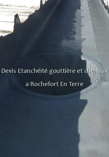 Devis Etanchéité gouttière et chenaux a Rochefort En Terre