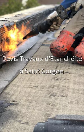 Devis Travaux d'Etanchéité a Saint Gorgon
