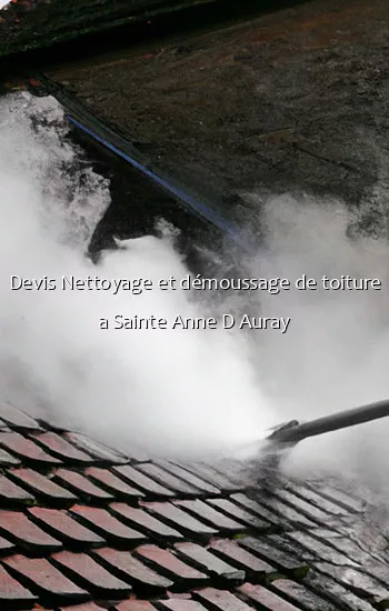 Devis Nettoyage et démoussage de toiture a Sainte Anne D Auray